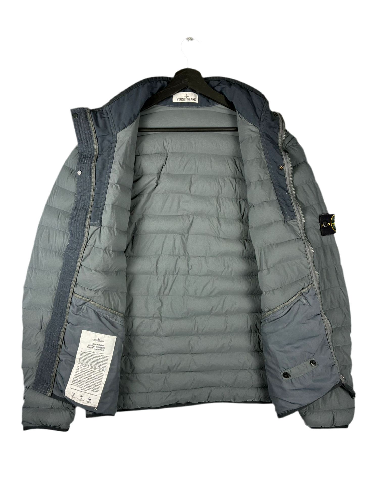 Stone Island loom woven down chambers stretch nylon-tc puffer tussenjas (L)