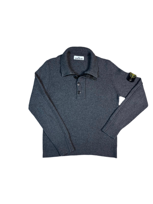 Stone Island gebreide quarterzip trui (S)
