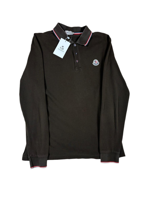 Moncler longsleeve polo (L)