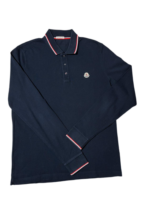 Moncler longsleeve polo (L)